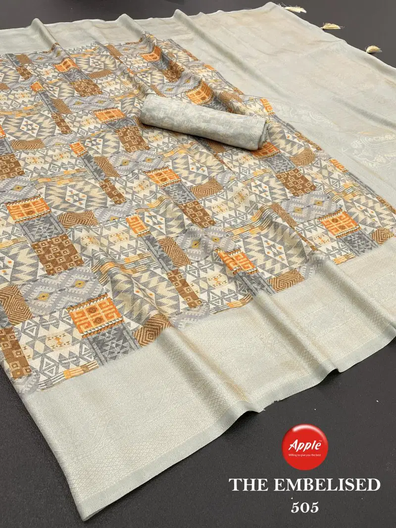 Seltos Vol 2 By Apple Cotton Silk Printed Daily Wear Sarees Wholesale Online

